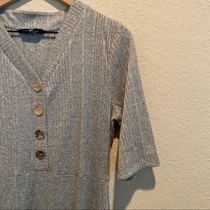 *Final Price* Grey dress with tie